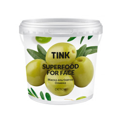 Маска Tink SuperFood For Face Detox альгинатная с детокс-эффектом Олива, спирулина и ламинария, 15 г