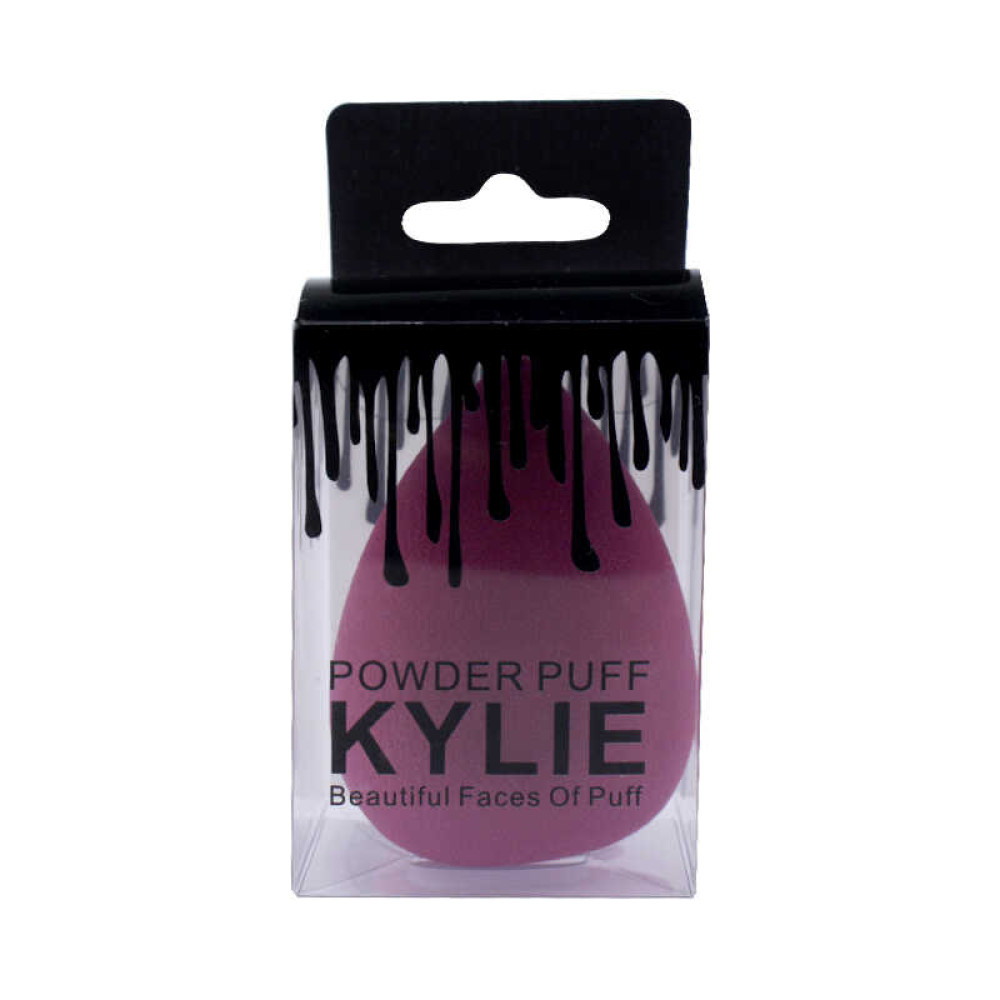 Спонж для макіяжу Kylie Powder Puff, 5,5х4 см, колір темно-рожевий