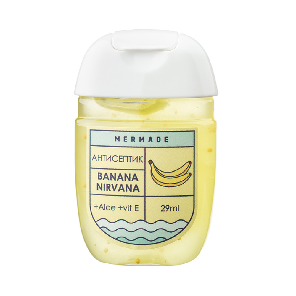 Антисептик для рук Mermade Banana Nirvana. банановый рай. 29 мл