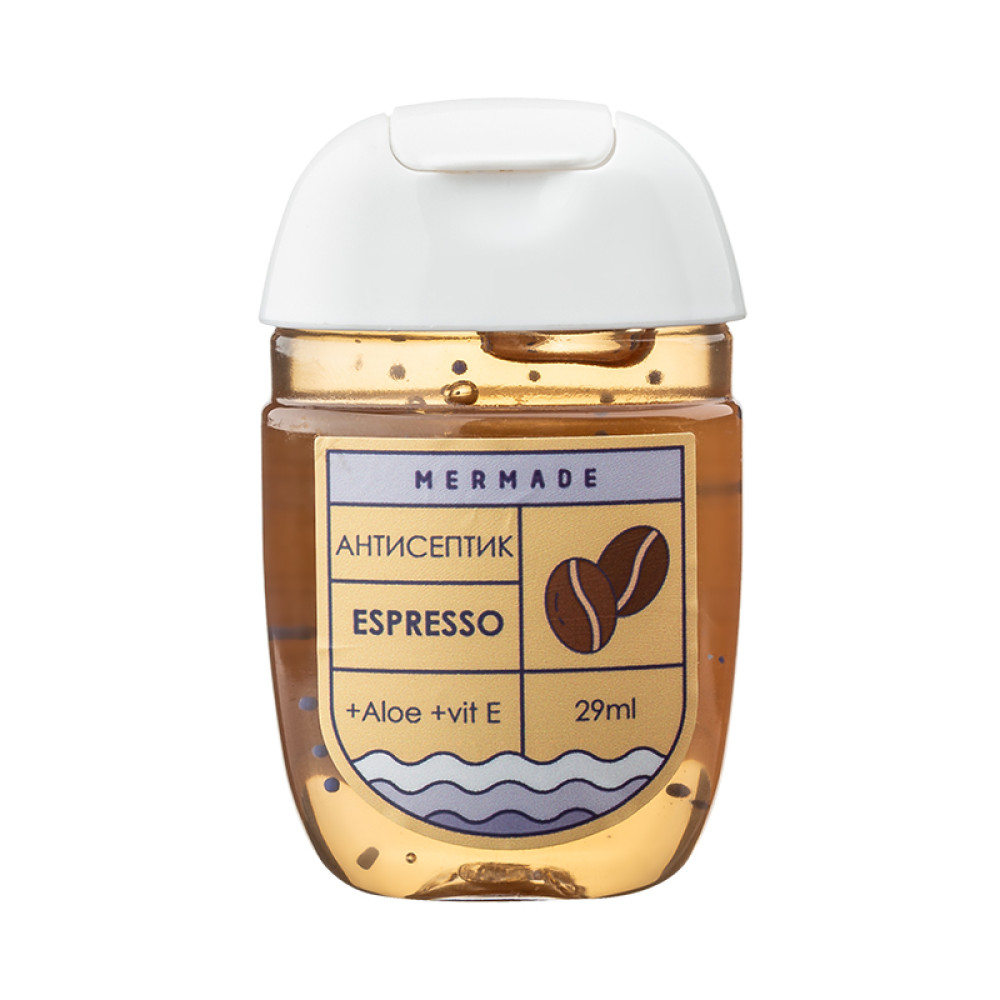 Антисептик для рук Mermade Espresso, аромат кави, 29 мл