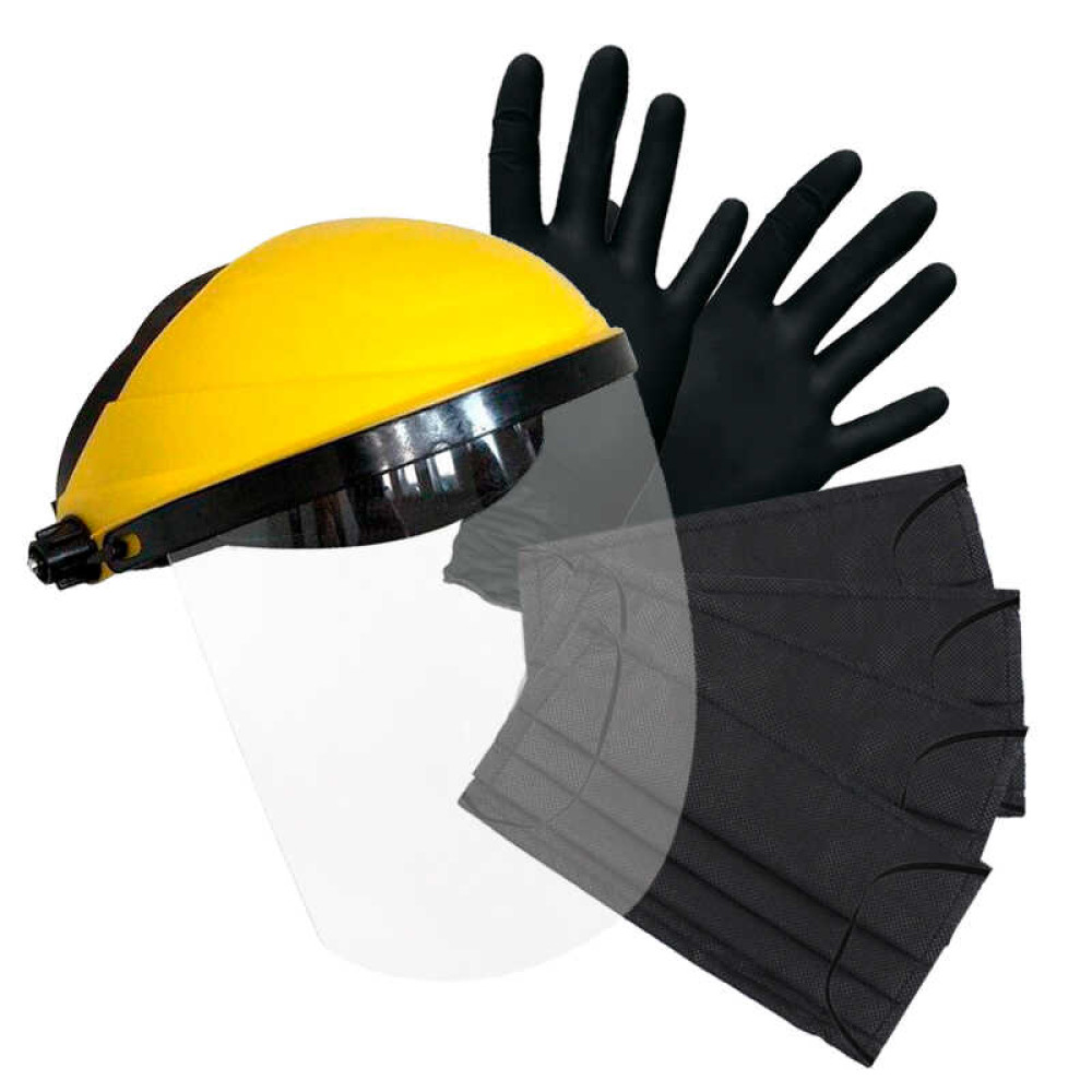 Набор для индивидуальной защиты, маски, перчатки, защитный экран для лица