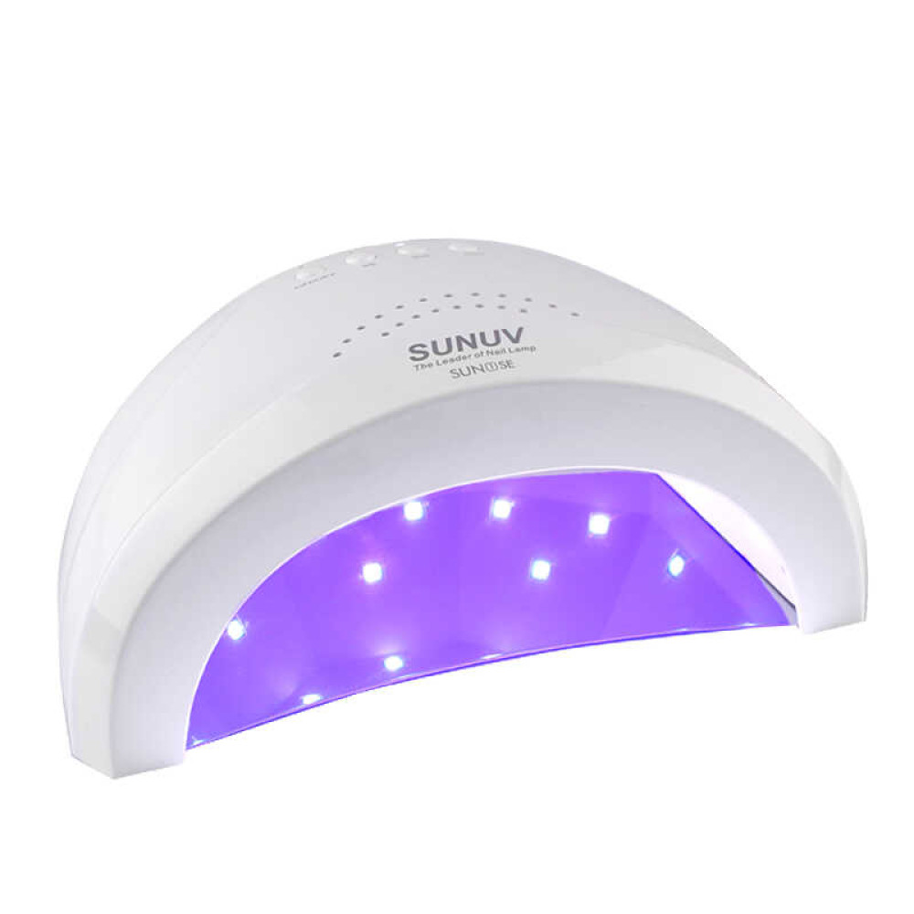 УФ LED лампа світодіодна SUNUV Sun 1 SE White 36 Вт. таймер 5. 30 и 60 сек. колір білий