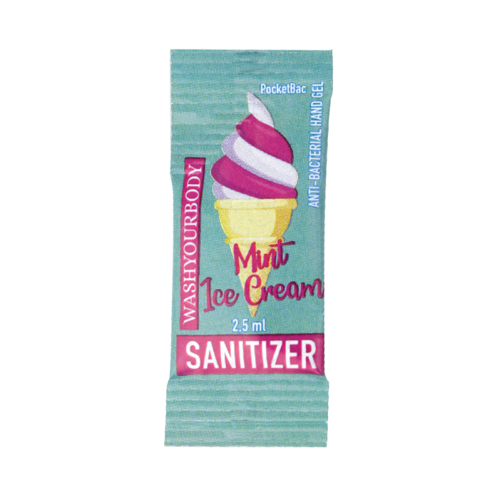 Санитайзер Washyourbody PocketStick Mint Ice Cream, мятное мороженое, стик, 2 мл