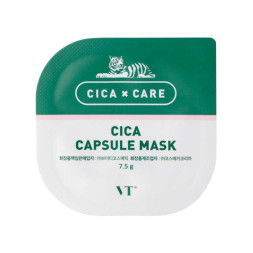 Маска для лица VT Cosmetics Cica Capsule Mask успокаивающая на основе белой глины, 7,5 г
