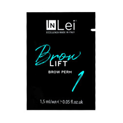 Перманентный состав для ламинирования бровей InLei Brow Lift 1 Brow Perm, саше, 1,5 мл