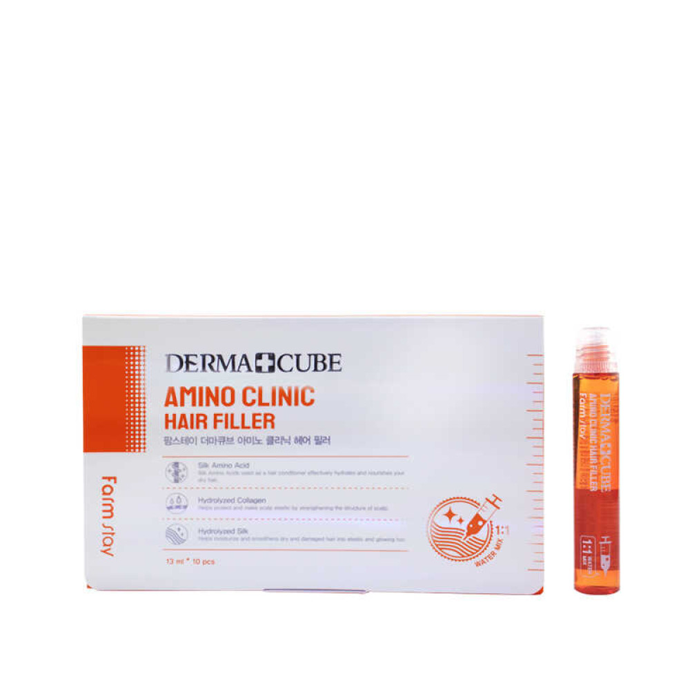 Филлер для волос Farmstay Derma Cube Amino Clinic Hair Filler с аминокислотами, 13 мл