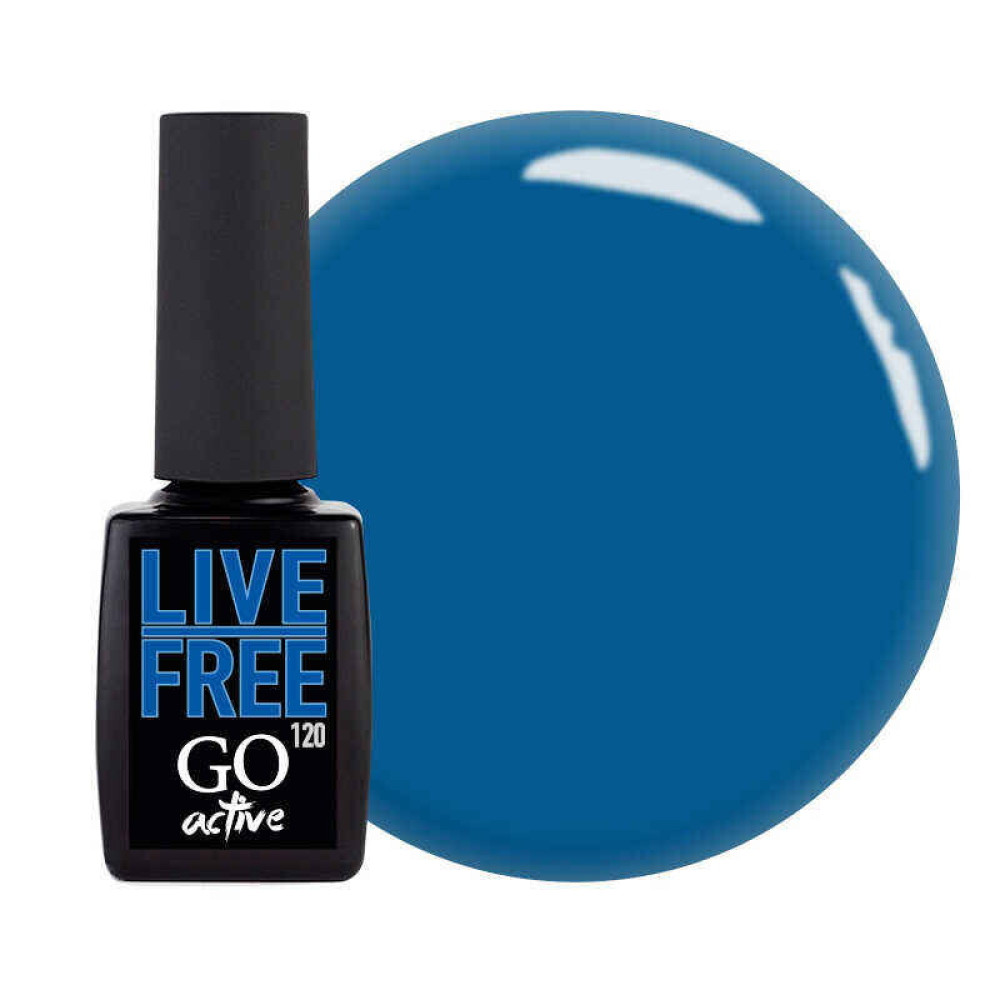 Гель-лак GO Active 120 Live Free морський синій. 10 мл