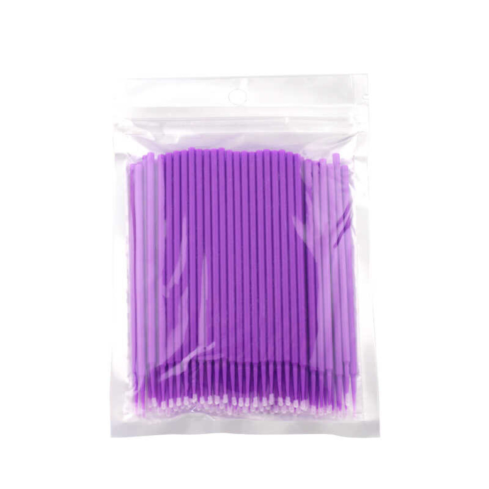 Микробраши размер S (1,5 мм) в пакете 100 шт., фиолетовые