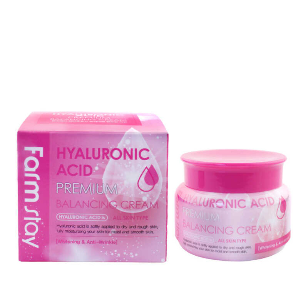 Крем для обличчя Farmstay Hyaluronic Acid Premium Balancing Cream балансуючий з гіалуроновою кислотою, 100 г