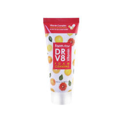 Пінка для очищення шкіри Farmstay DR.V8 Vitamin Foam Cleansing вітамінна, 100 мл