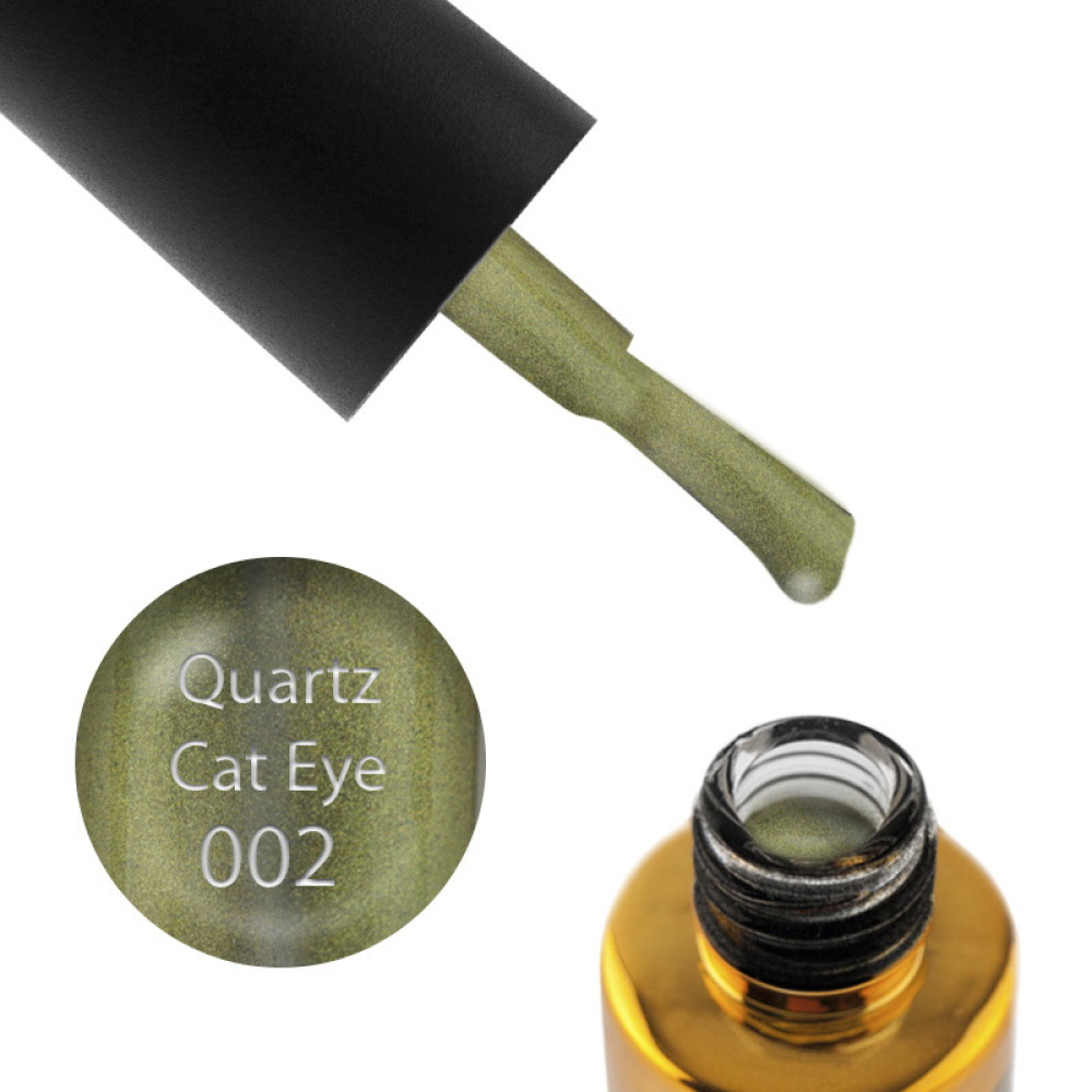 Гель-лак F.O.X Quartz Cat Eye 002 золото с бликом, 6 мл