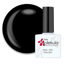 Гель-лак Nails Molekula 002 черный. 11 мл