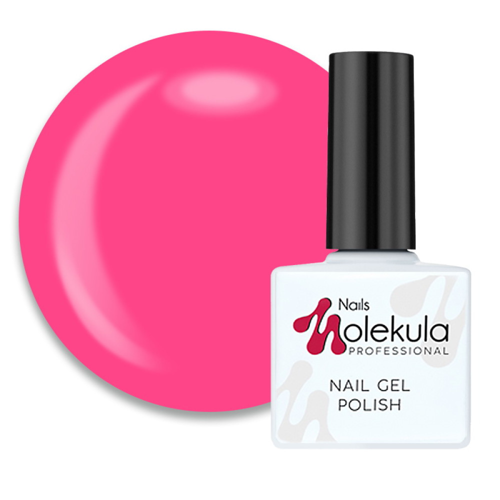 Гель-лак Nails Molekula 049 яркий розовый неон, 11 мл