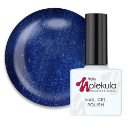 Гель-лак Nails Molekula 056 синий перламутр, 11 мл