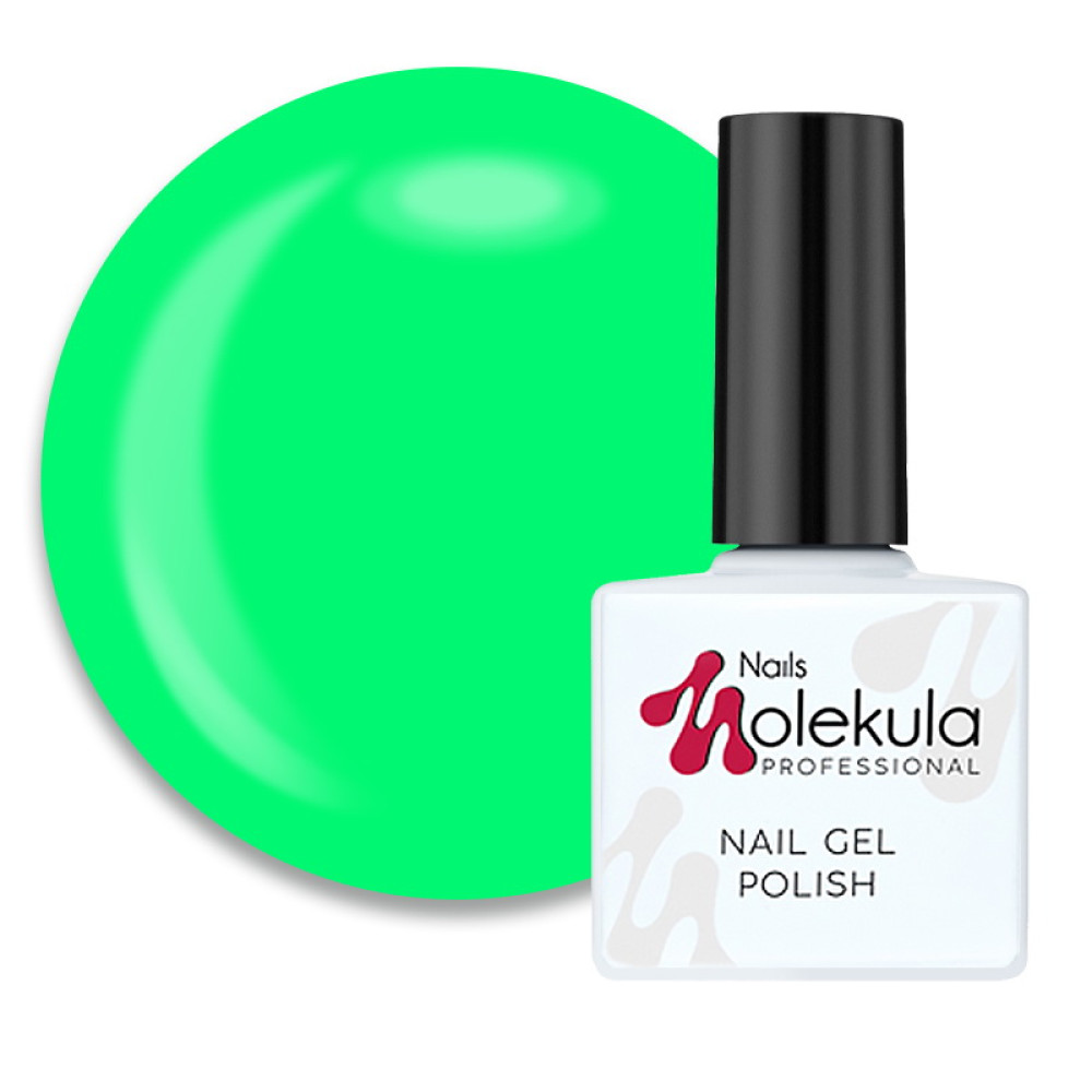 Гель-лак Nails Molekula 057 салатовый неон, 11 мл