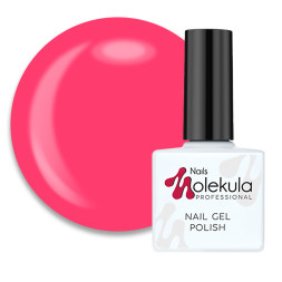 Гель-лак Nails Molekula 058 насыщенный розовый неон. 11 мл