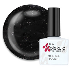 Гель-лак Nails Molekula 121 черный жемчуг. 11 мл