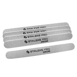 Набір пилок для нігтів Staleks PRO, 240/240, прямі, 5 шт.