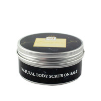 Натуральний сольовий скраб для тіла Enjoy-Eco Body Scrub Мед з вівсянкою, банка, 220 г