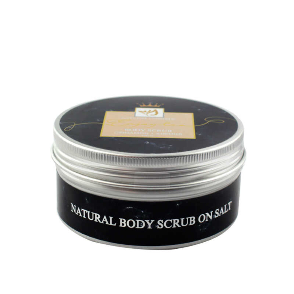 Натуральный солевой скраб для тела Enjoy-Eco Body Scrub Корица. банка. 220 г