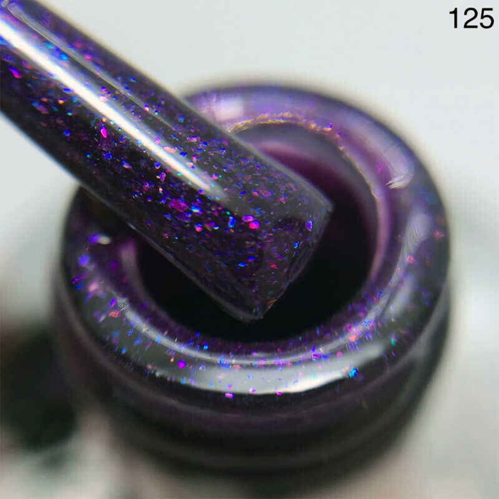 Гель-лак You POSH 125 фиолетовый с блестками. 9 мл