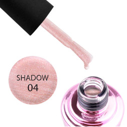 Гель-лак Elise Braun Shadow 04, сяючий персиково-рожевий з шимерами, 7 мл