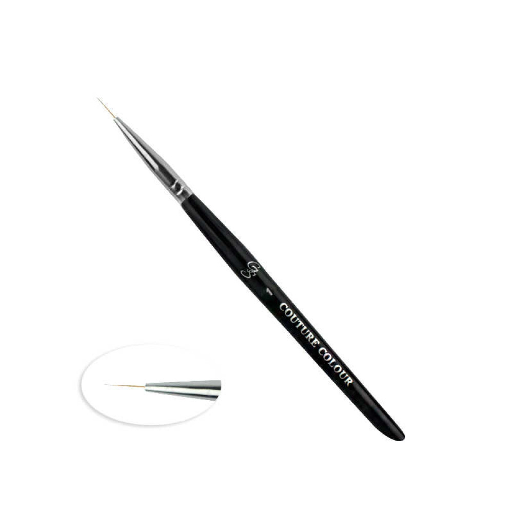 Кисть для дизайна Couture Colour & GS Nail Art Brush 1. искусственный ворс 11 мм