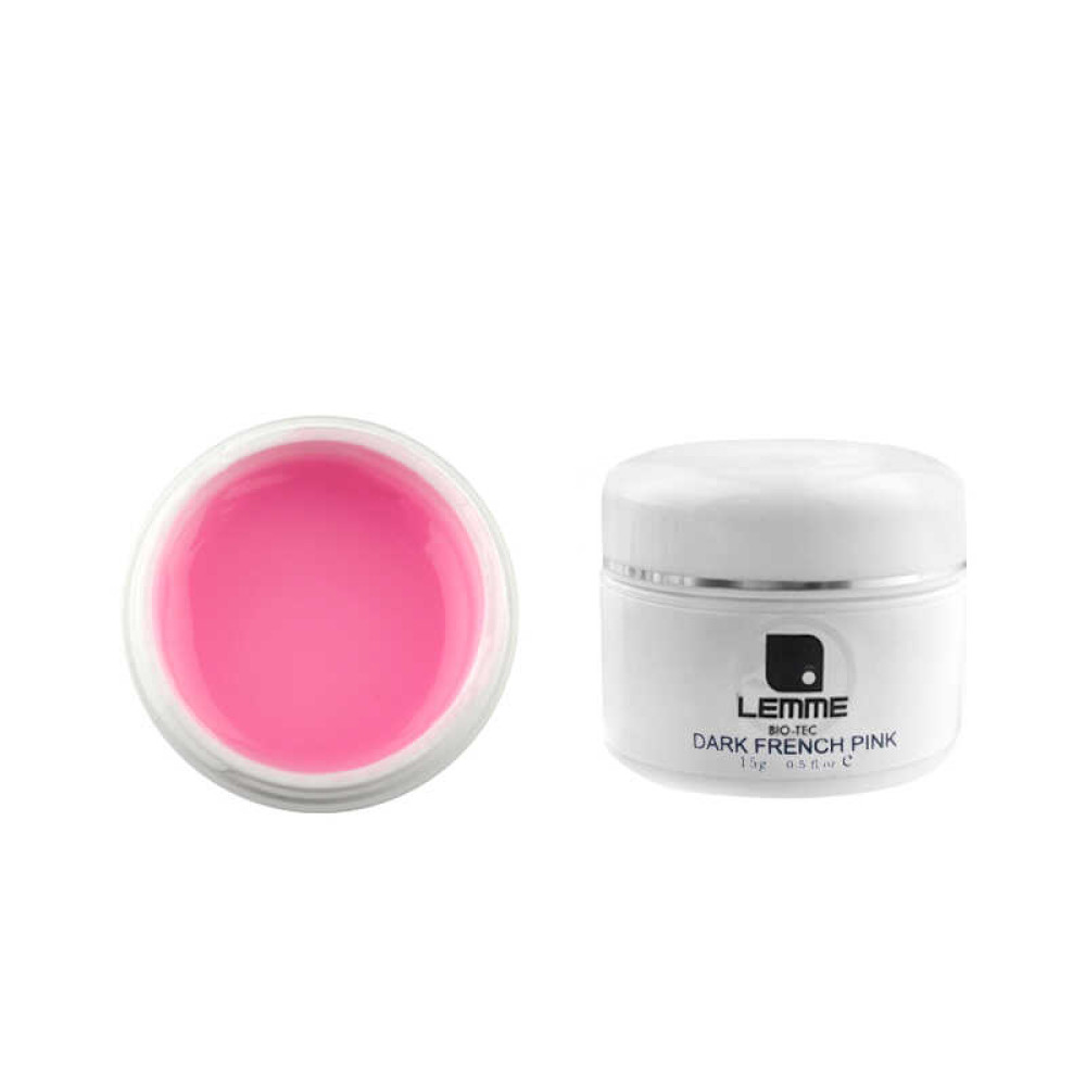 Гель однофазний камуфлюючий Lemme Bio-Tec Dark French Pink. теплий персиково-рожевий. 15 г