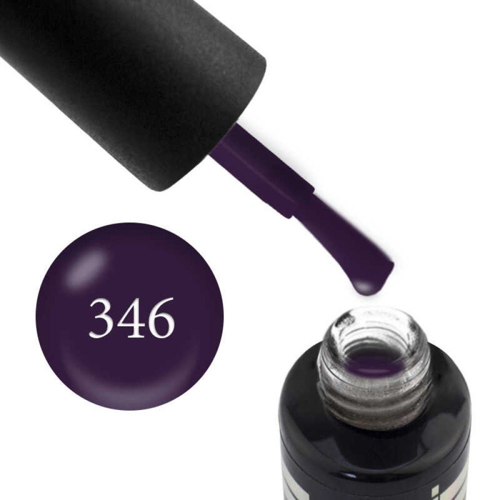 Гель-лак Oxxi Professional 346 темный фиолетово-сливовый. 10 мл