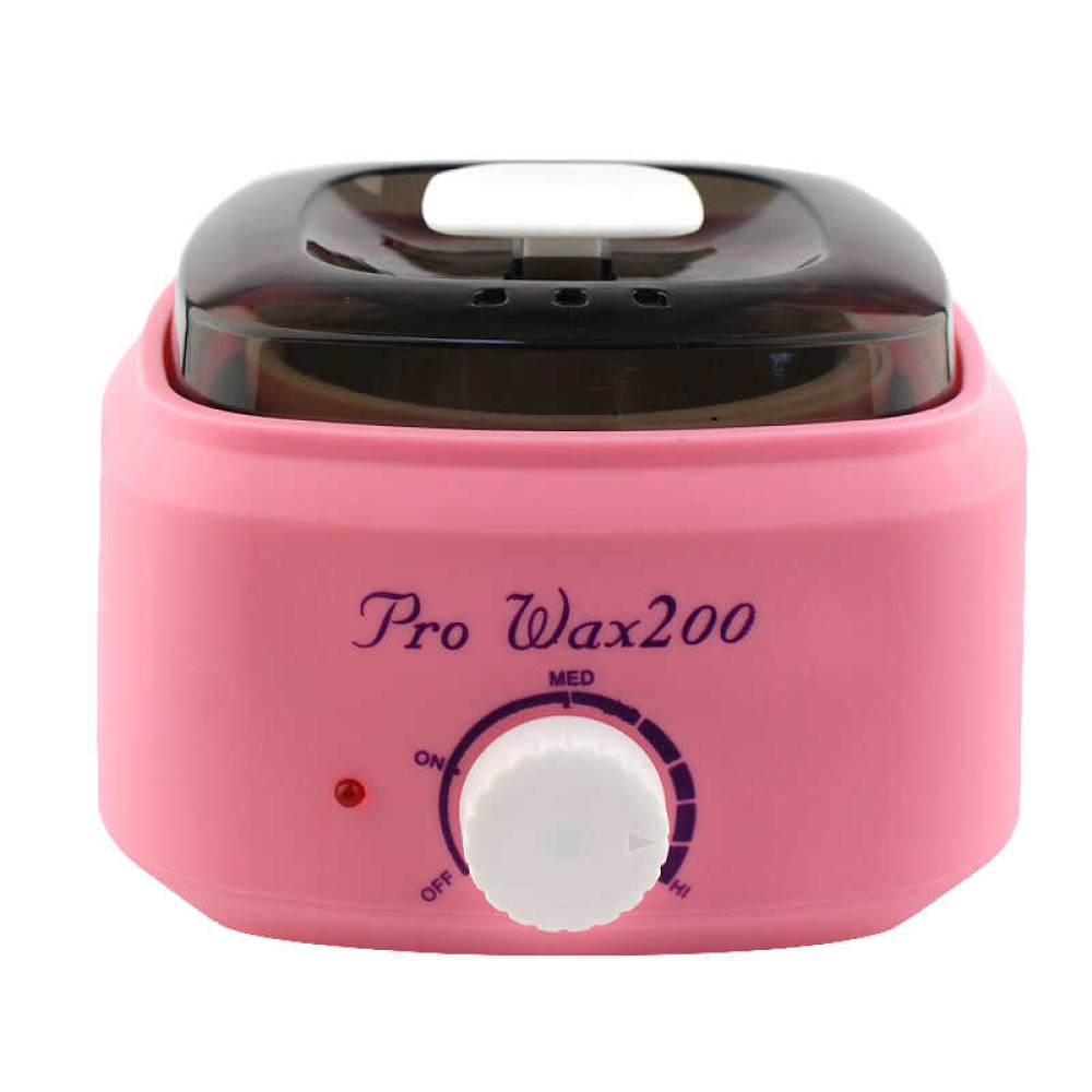 Воскоплав баночный Pro-wax 200. для воска в банке. в таблетках. в гранулах. цвет розовый