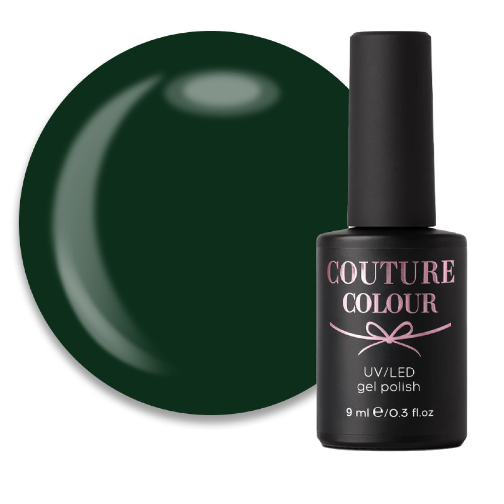 Гель-лак Couture Colour 159 глубокий зеленый, 9 мл