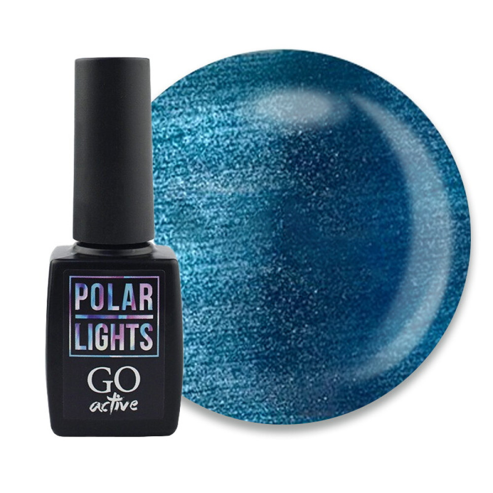Гель-лак GO Active Polar Lights 03 синий с ярким бликом. 10 мл