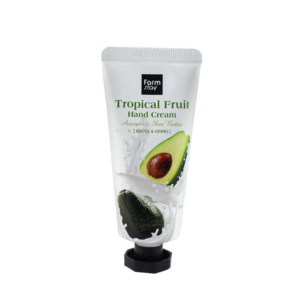 Крем для рук Farmstay Tropical Fruit Hand Cream Avocado Shea Butter с авокадо и маслом ши, 50 мл