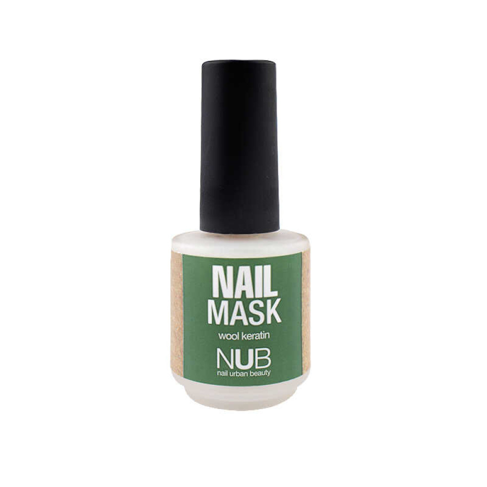 Маска для ногтей NUB Nail Mask укрепляющая с кератином шерсти, 15 мл