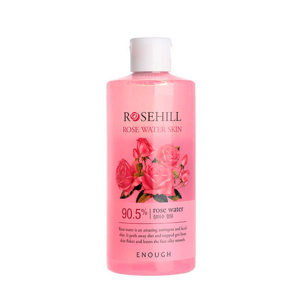 Тонер для обличчя Enough Rosehill Rose Water Skin 90.5% з гідролатом троянди. 300 мл