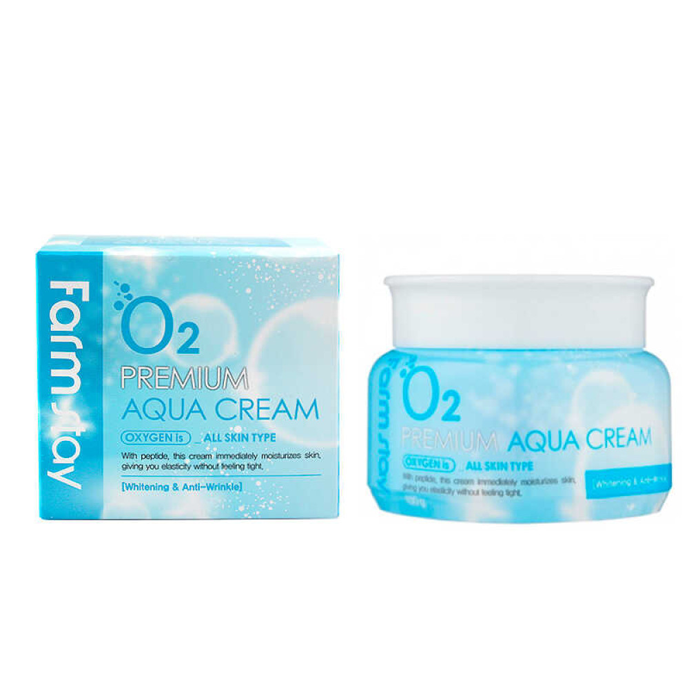 Крем для лица Farmstay O2 Premium Aqua Cream увлажняющий с кислородом, 100 г