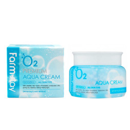  Крем для обличчя Farmstay O2 Premium Aqua Cream зволожуючий з киснем, 100 г