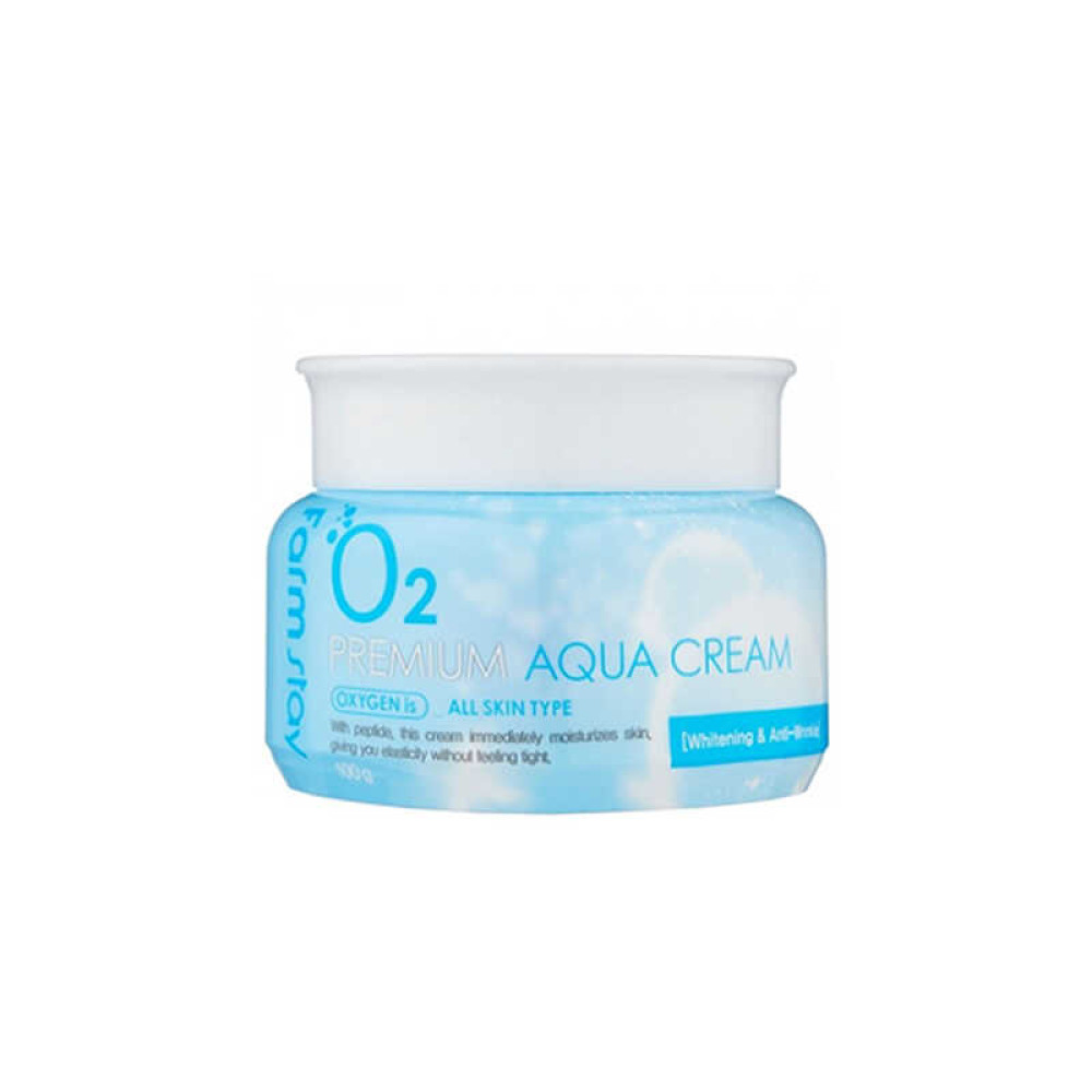  Крем для обличчя Farmstay O2 Premium Aqua Cream зволожуючий з киснем, 100 г