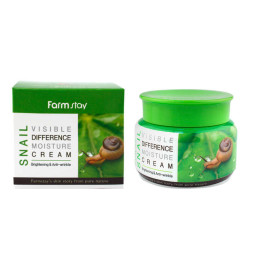 Крем для лица Farmstay Snail Visible Difference Moisture Cream увлажняющий с муцином улитки, 100 г