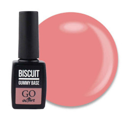 База камуфлююча каучукова для гелю і гель-лаку GO Active Gummy Base Coat 07 Coral. 10 мл