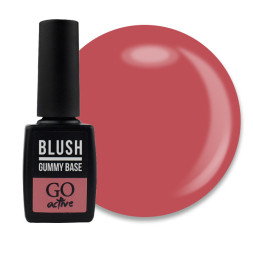 База камуфлююча каучукова для гелю і гель-лаку GO Active Gummy Base Coat 10 Blush. 10 мл
