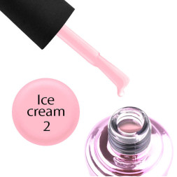 База камуфлирующая для гель-лака Elise Braun Cover Ice Cream Base 02 полупрозрачная розовая. 15 мл