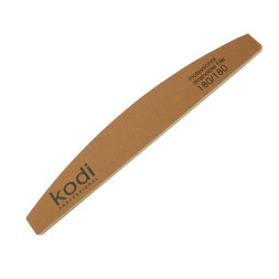 Пилка для нігтів Kodi Professional 180/180 півмісяць 1. колір золотистий