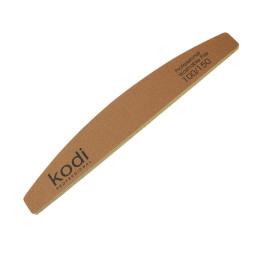 Пилка для ногтей Kodi Professional 100/150 полумесяц 2, цвет золотистый