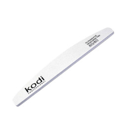 Пилка для ногтей Kodi Professional 80/80 полумесяц 9. цвет белый
