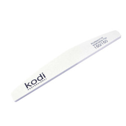 Пилка для нігтів Kodi Professional 150/150 півмісяць 11. колір білий