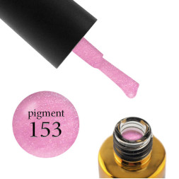 Гель-лак F.O.X Pigment 153, святковий рожевий з перламутром та шимерами, 7 мл