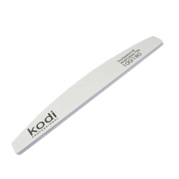 Пилка для ногтей Kodi Professional 100/180 полумесяц 14, цвет белый