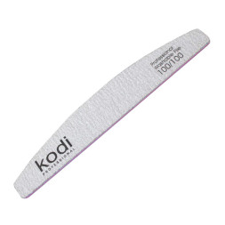 Пилка для ногтей Kodi Professional 100/100 полумесяц 89, цвет серый