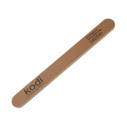 Пилка для ногтей Kodi Professional 240/240 прямая 7, цвет золотистый